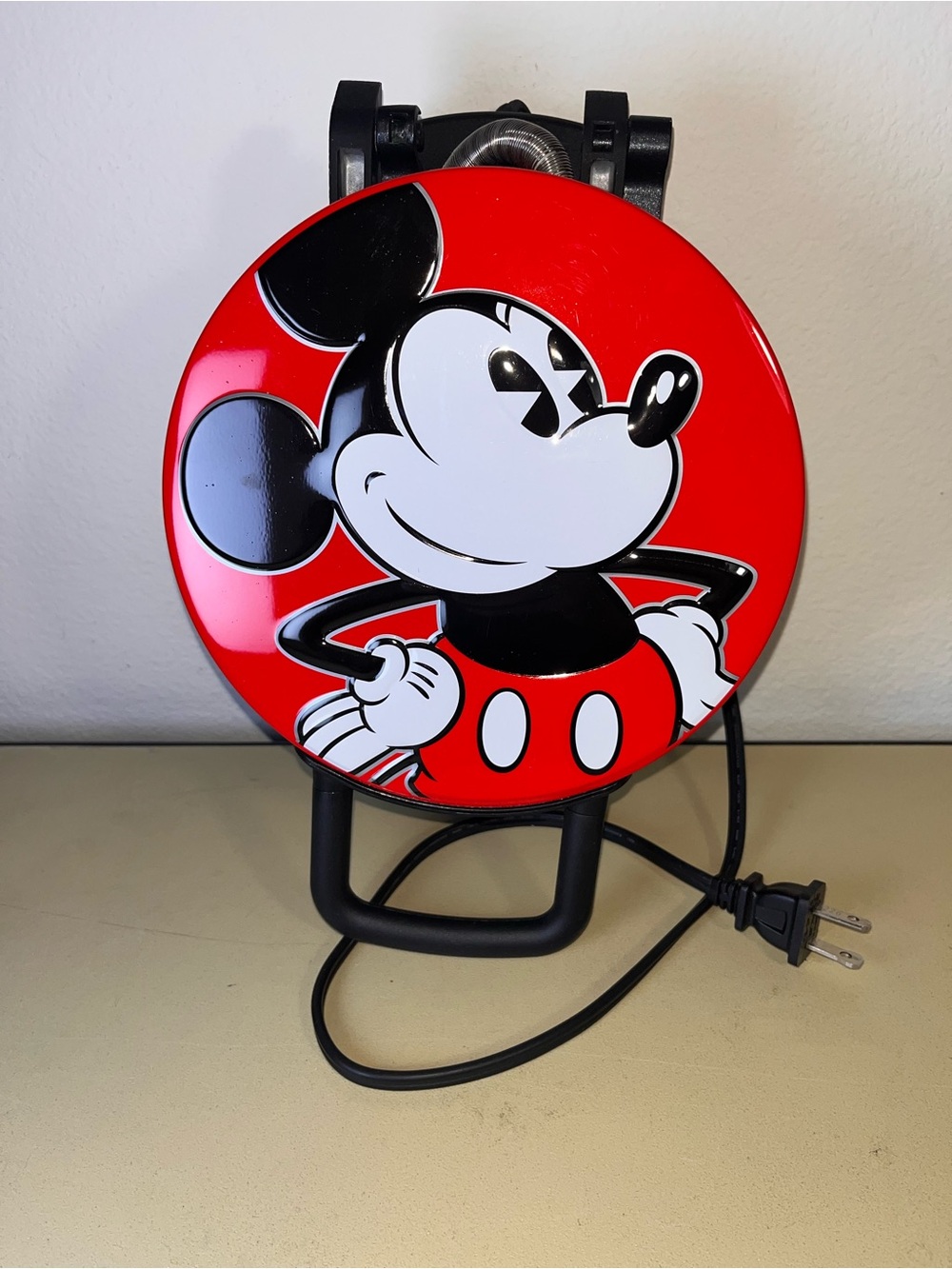 Disney Mickey Mouse Waffle Maker, 7.5” Waffles, DCM-12, Red, Electric